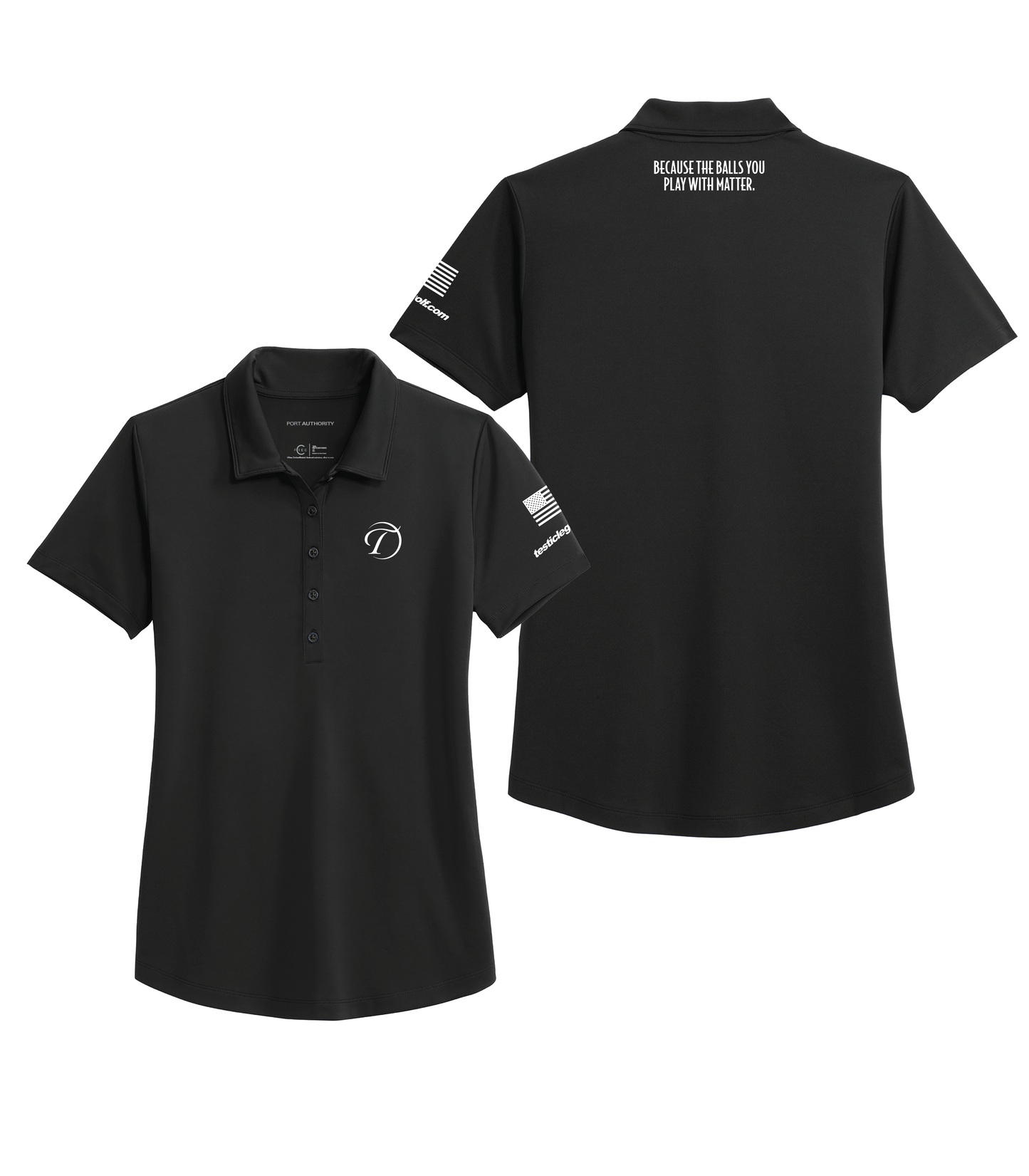 Testicle Golf Ladies Polo