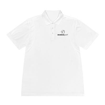 White Embroidered Logo Polo