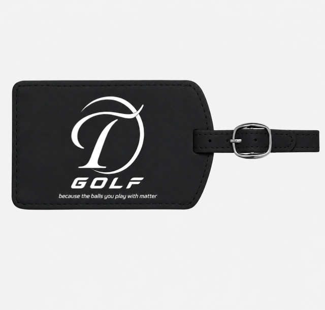 Testicle Golf Bag Tag - Black/White