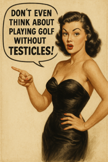 Don't Even Think About...Testicle Golf T-Shirt