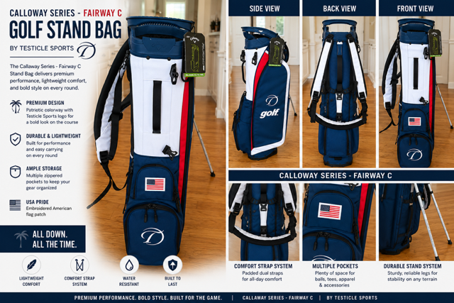 Premium Golf Stand Bag by: Testicle Sports