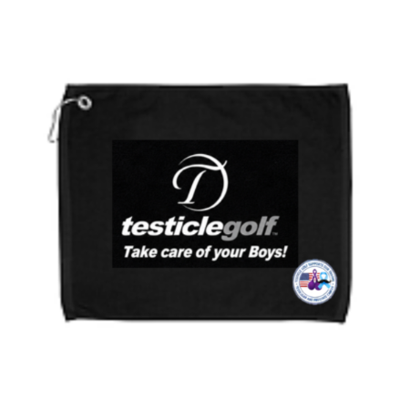 Testicle Golf Towel with Grommet and Hook