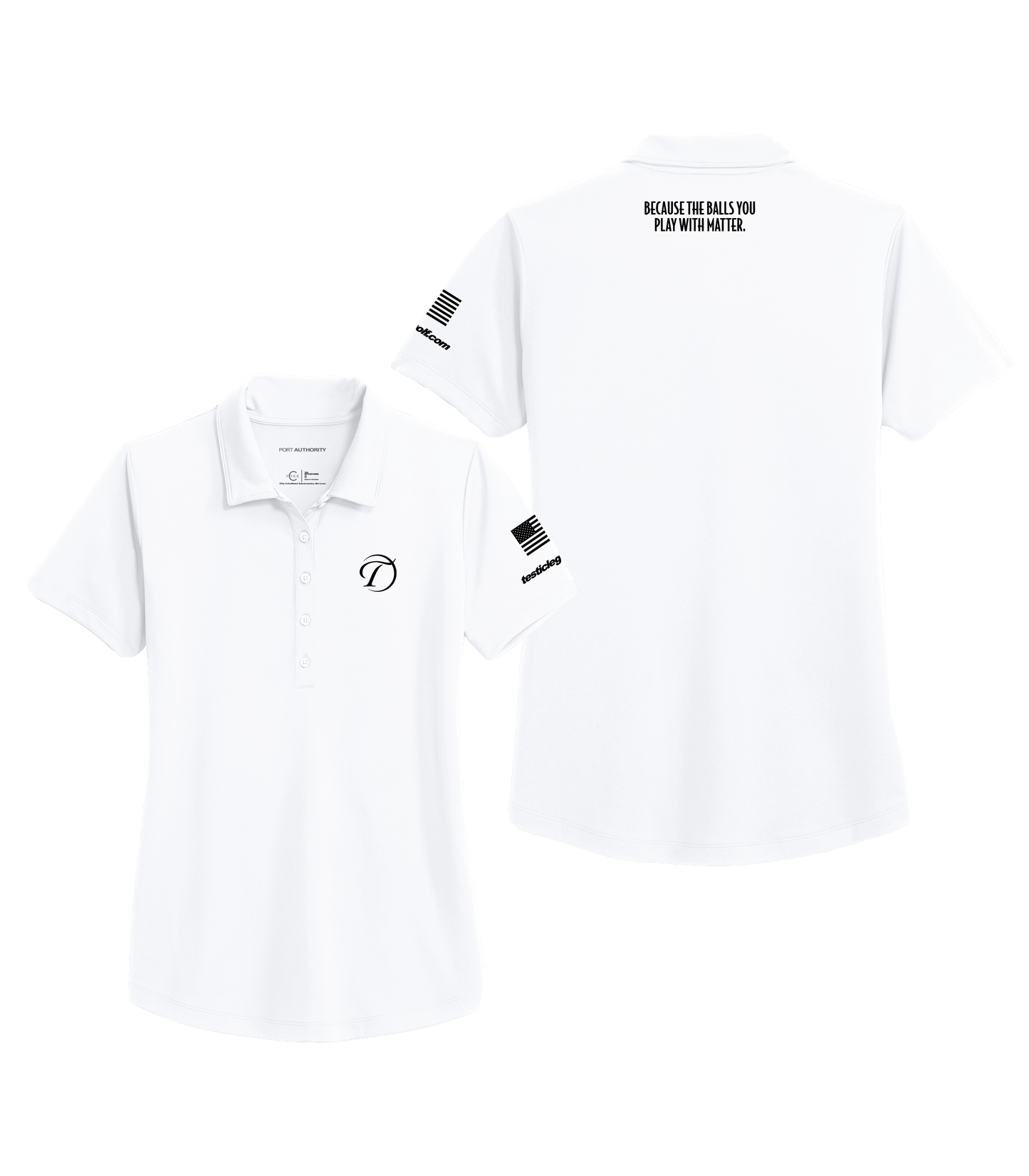 Testicle Golf Ladies Polo