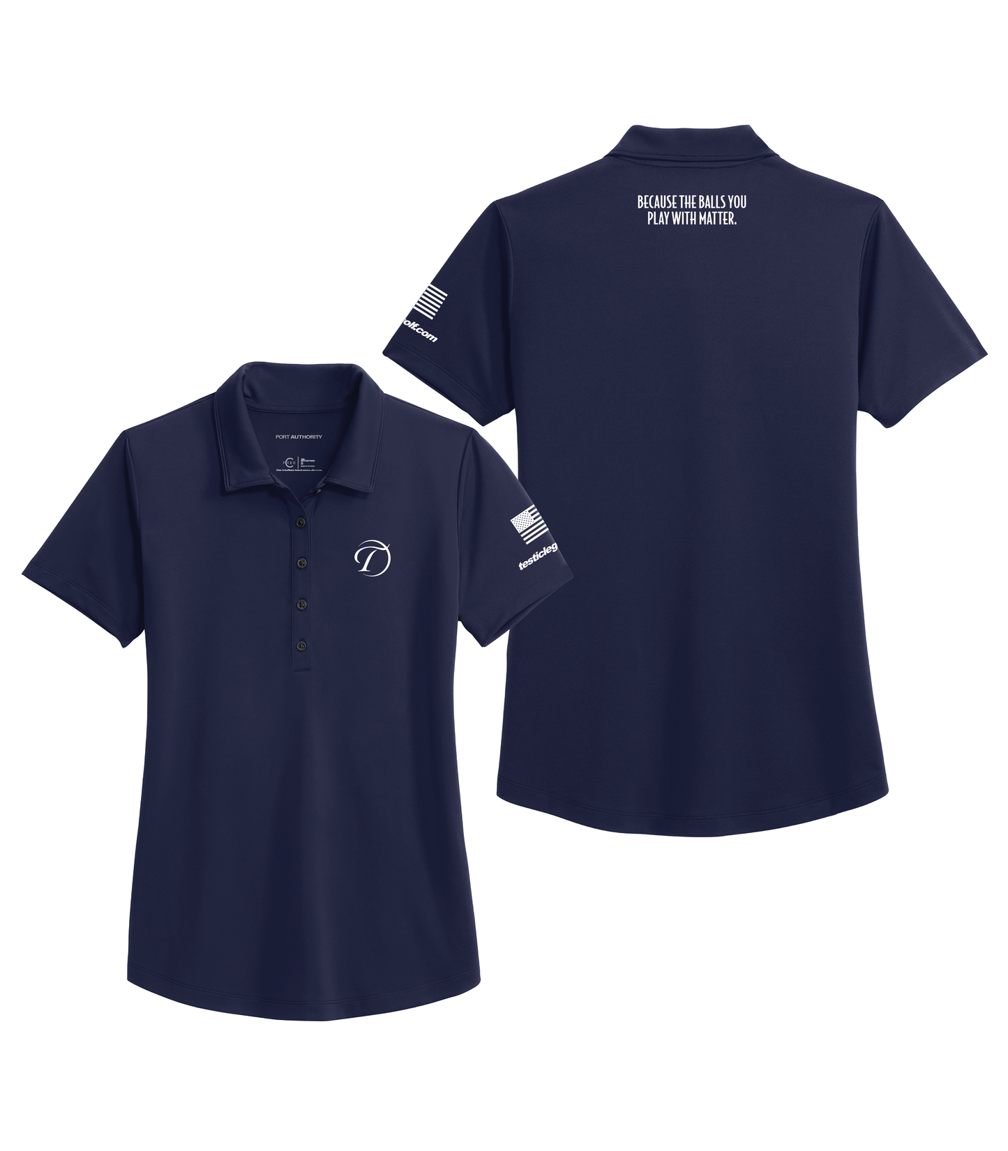 Testicle Golf Ladies Polo